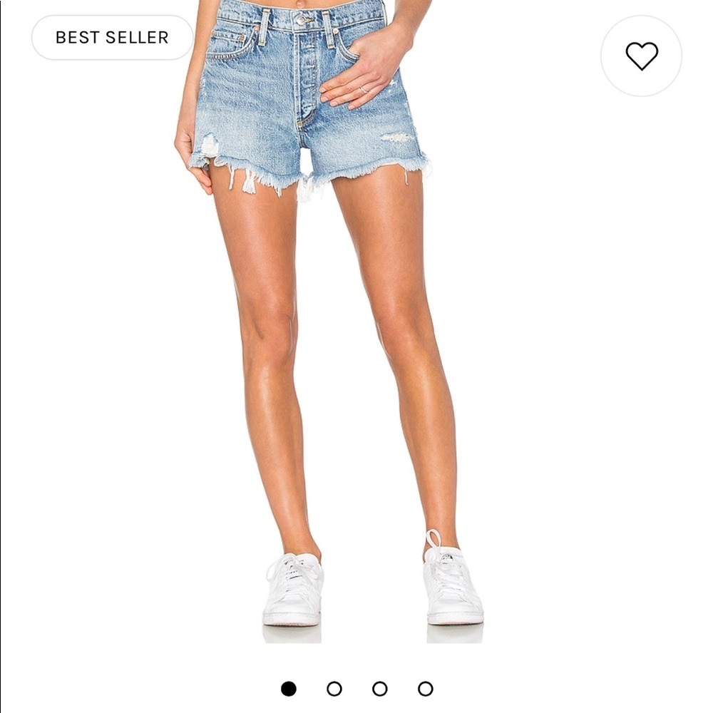 AGOLDE PARKER VINTAGE CUT OFF SHORTS IN SWAPMEET